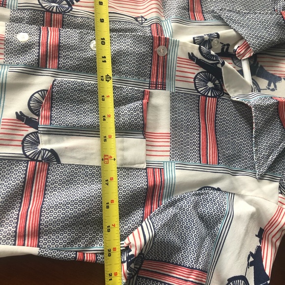 Vintage men’s polyester collared shirt - Picture 4 of 5